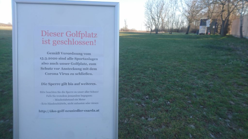 Dieser Golfplatz ist geschlossen